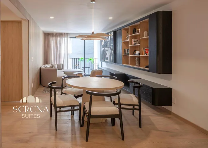 Elegant With Ac And Skydeck Pool In Condesa Apartment