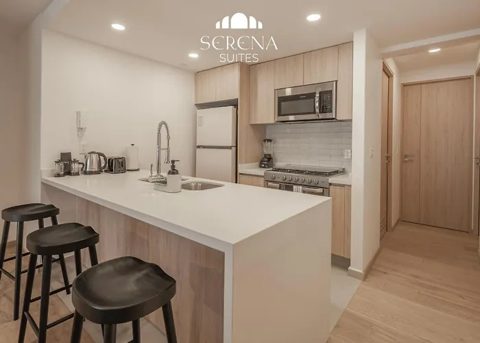 Apartment Elegant With Ac And Skydeck Pool In Condesa